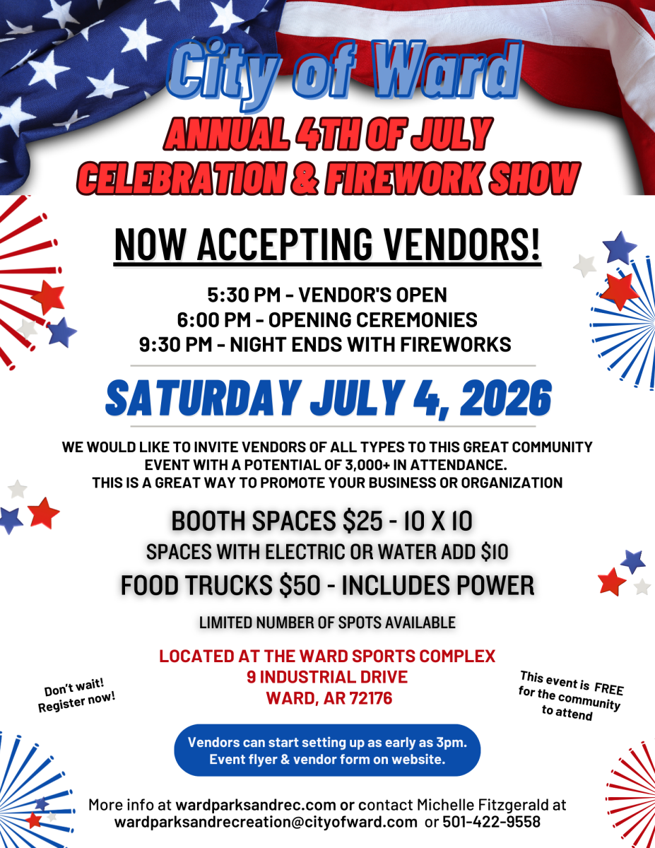 Accepting vendors for the 4th of July Celebration