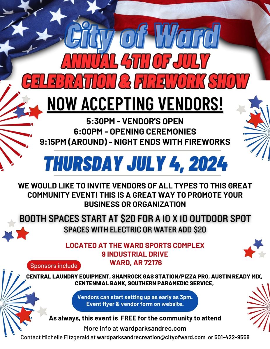 Vendors needed for 4th of July!