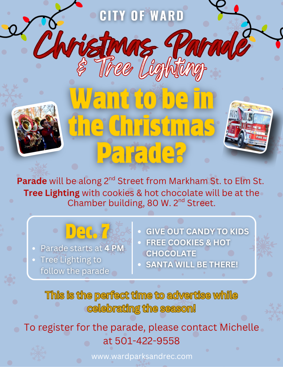 Be in the Ward Christmas Parade. Sign up now