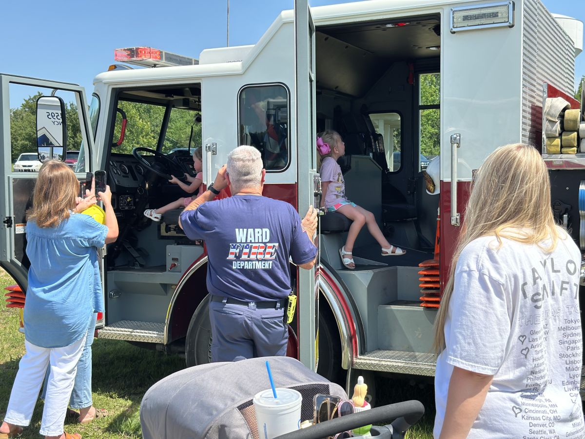 Fun in the fire truck!