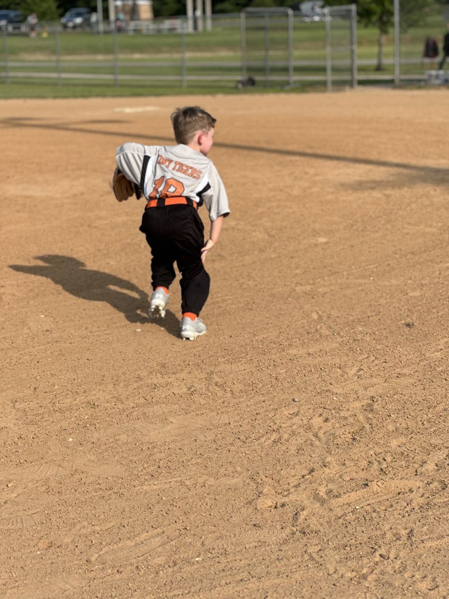 Warming up with some throws!